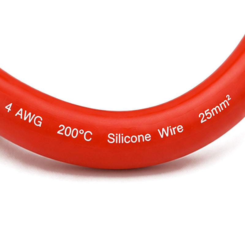 Кабель 4 AWG 25 мм² червоний силіконовий мідний для АКБ, інвертора
